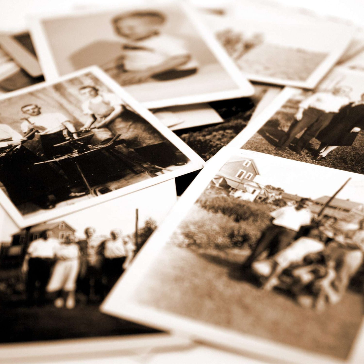 Stack of old photos